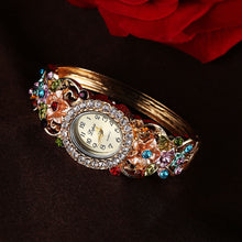 Pastoral Flowers Temperament Diamond Ladies Watch