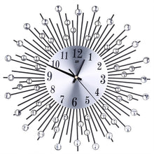 3D Wall Clock Diamonds Decorative Clock Wall Clock Living Room Decor Quiet Quartz Clocks Modern Minimalist Clocks